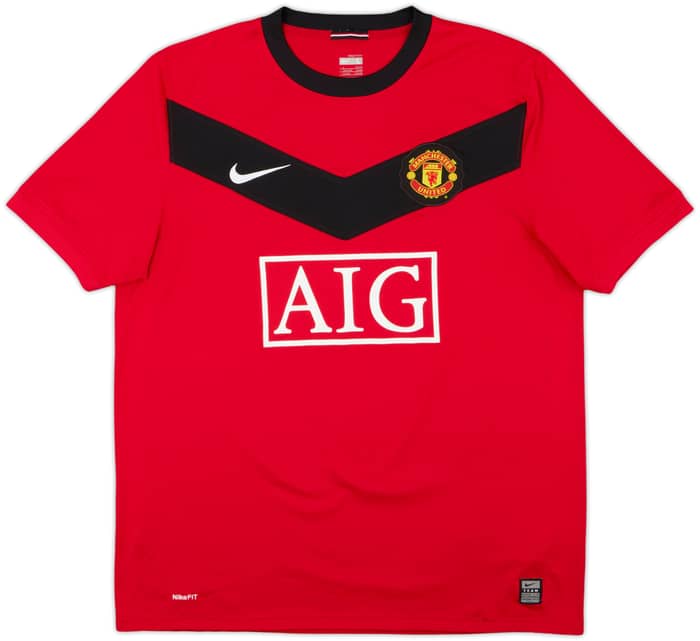 2009-10 Manchester United Home Shirt Anderson #8 - 8/10 - (L)