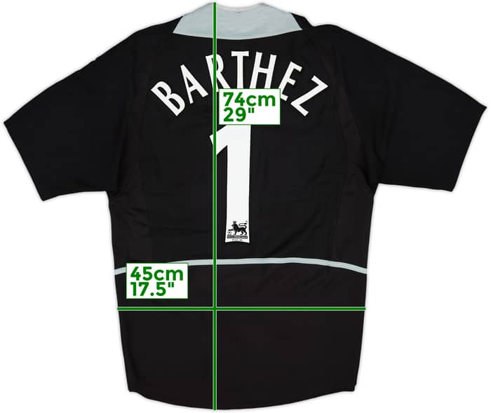2002-04 Manchester United GK S/S Shirt Barthez #1 - 9/10 - (S)