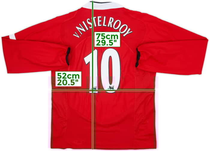 2004-06 Manchester United Home L/S Shirt v.Nistelrooy #10 - 10/10 - (L)