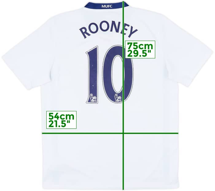 2008-10 Manchester United Away Shirt Rooney #10 - 7/10 - (M)