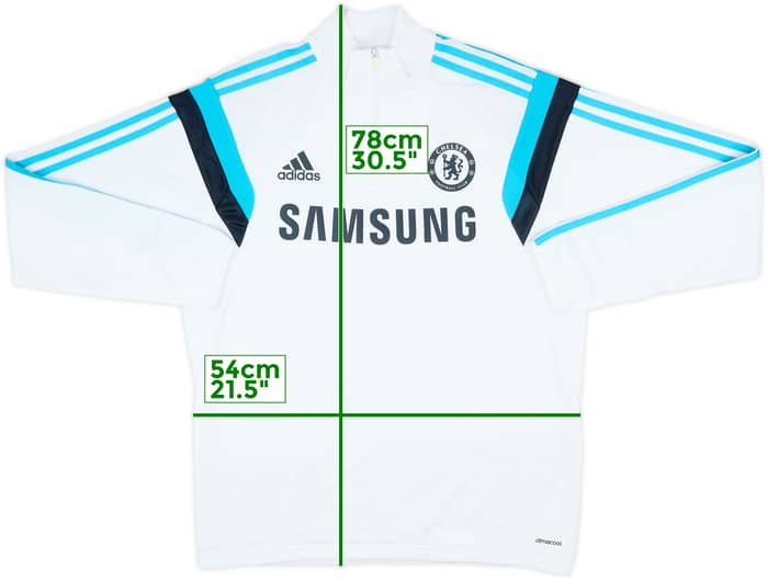 2014-15 Chelsea adidas 1/4 Zip Training Top - 8/10 - (L)