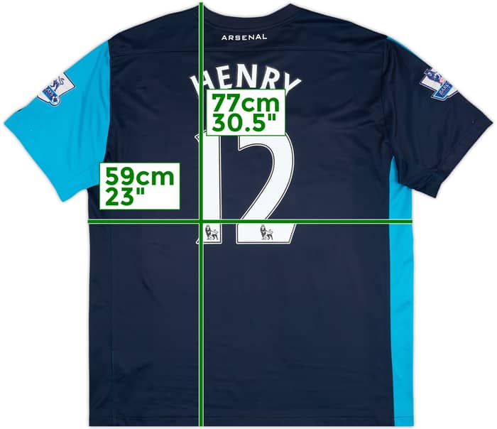 2011-12 Arsenal Away Shirt Henry #12 - 7/10 - (XL)