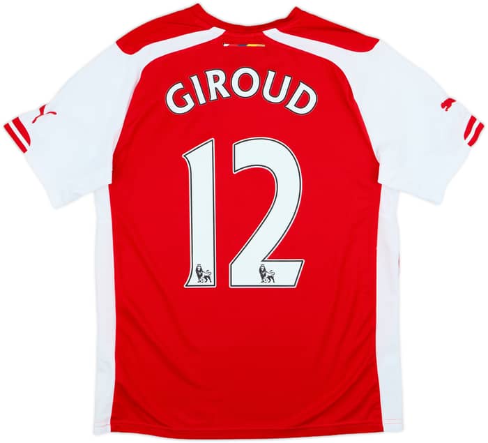 2014-15 Arsenal Home Shirt Giroud #12 - 6/10 - (S)