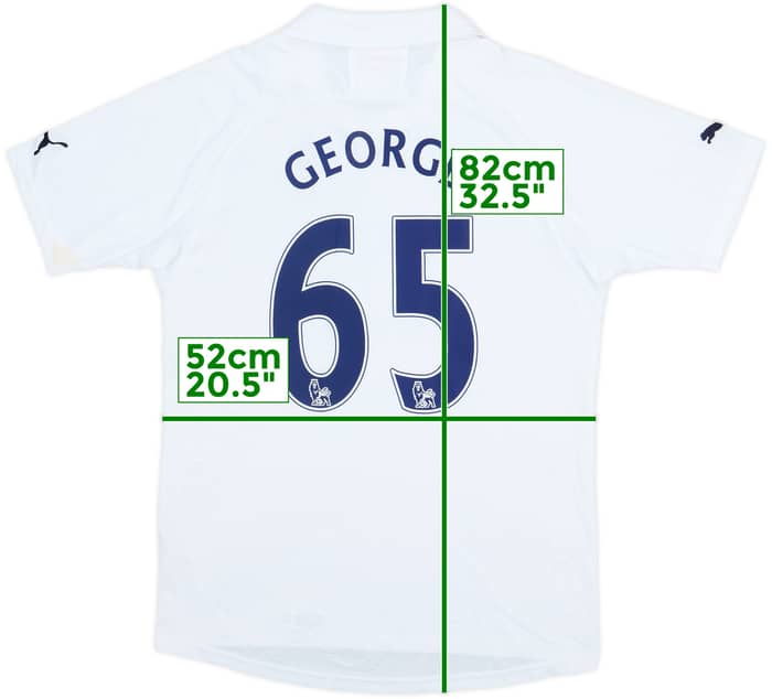 2011-12 Tottenham Home Shirt George #65 - 8/10 - (M)