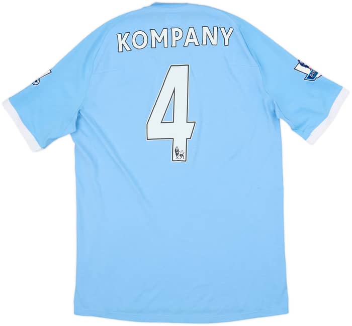 2010-11 Manchester City Home Shirt Kompany #4 - 8/10 - (L)