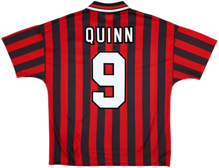 1994-96 Manchester City Away Shirt Quinn #9 - 7/10 - (L)