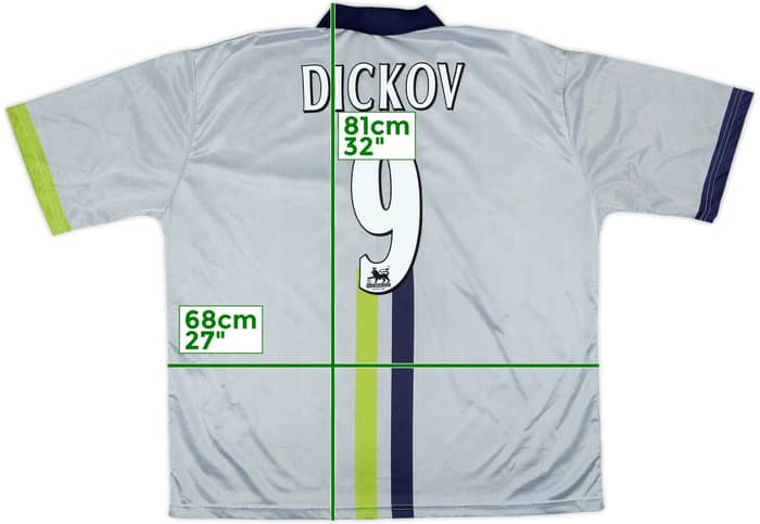 2000-02 Manchester City Away Shirt Dickov #9 - 9/10 - (XXL)