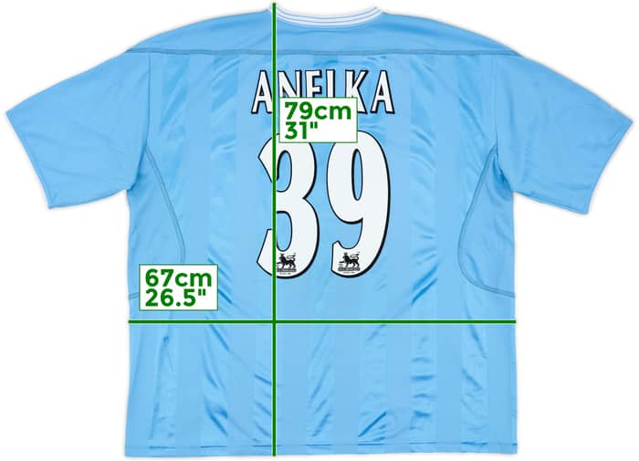 2003-04 Manchester City Home Shirt Anelka #39 - 7/10 - (XXL)