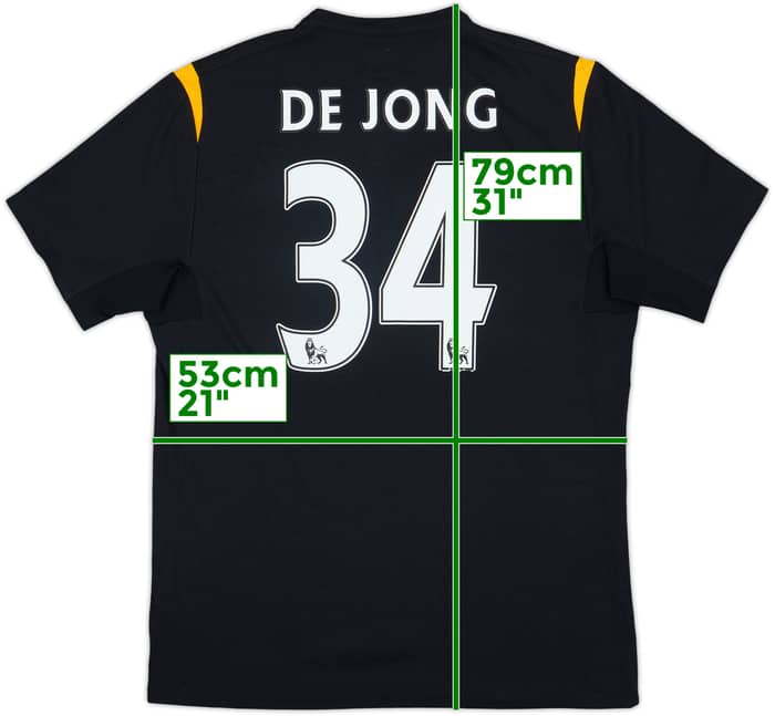2009-10 Manchester City Away Shirt De Jong #34 - 6/10 - (L)