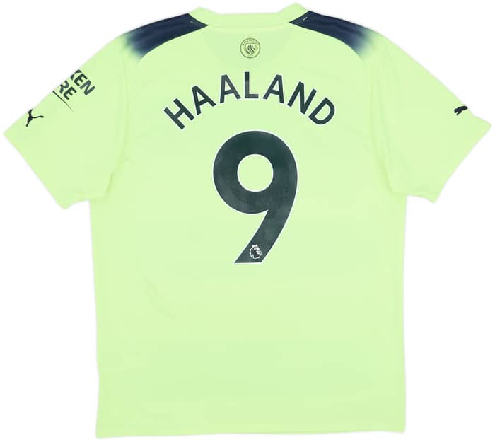 2022-23 Manchester City Third Shirt Haaland #9 - 7/10 - (L)