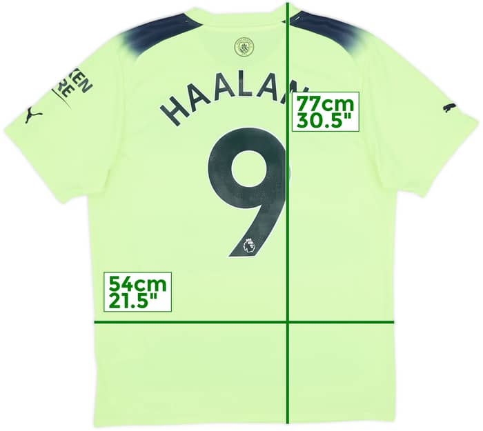 2022-23 Manchester City Third Shirt Haaland #9 - 7/10 - (L)