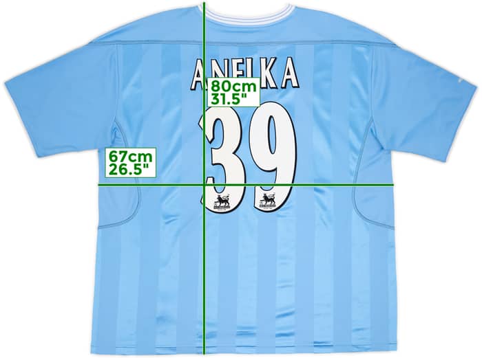 2003-04 Manchester City Home Shirt Anelka #39 - 8/10 - (XL)