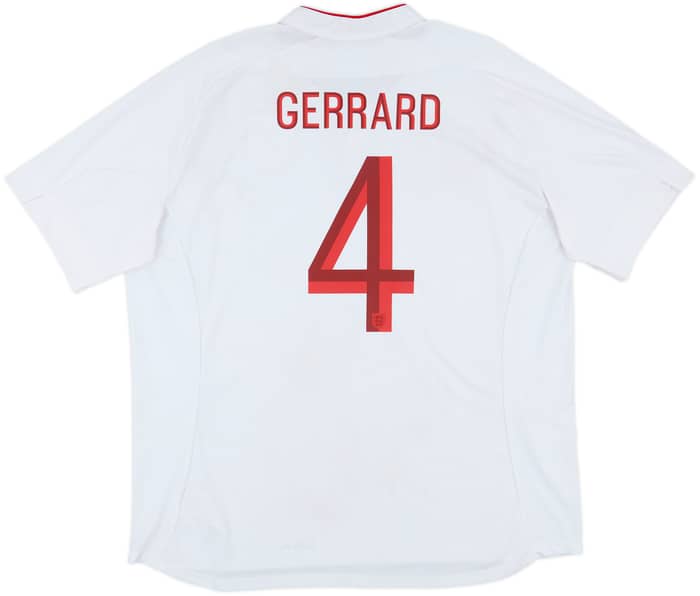 2012-13 England Home Shirt Gerrard #4 - 5/10 - (3XL)