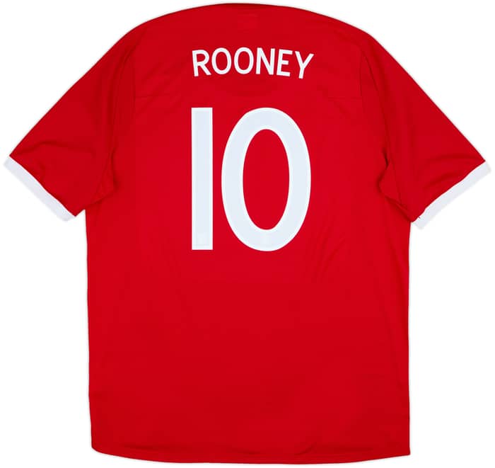 2010-11 England Away Shirt Rooney #10 - 8/10 - (XL)