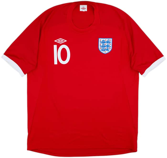 2010-11 England Away Shirt Rooney #10 - 8/10 - (XL)