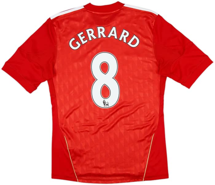 2010-12 Liverpool Home Shirt Gerrard #8 - 7/10 - (S)