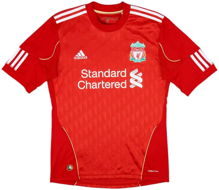 2010-12 Liverpool Home Shirt Gerrard #8 - 7/10 - (S)
