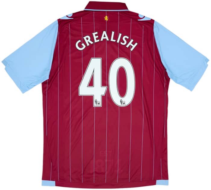 2014-15 Aston Villa Home Shirt Grealish #40 - 6/10 - (XXL)