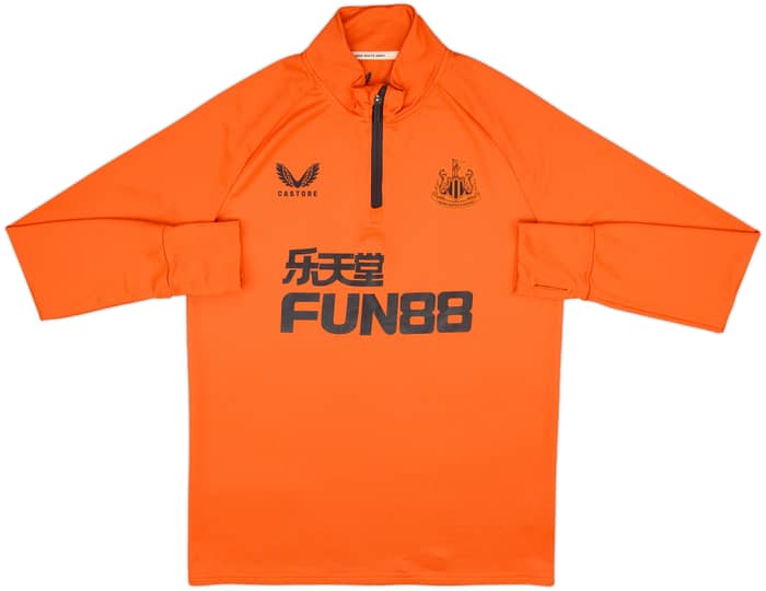 2021-22 Newcastle United Castore 1/4 Zip Training Top - 8/10 - (M)