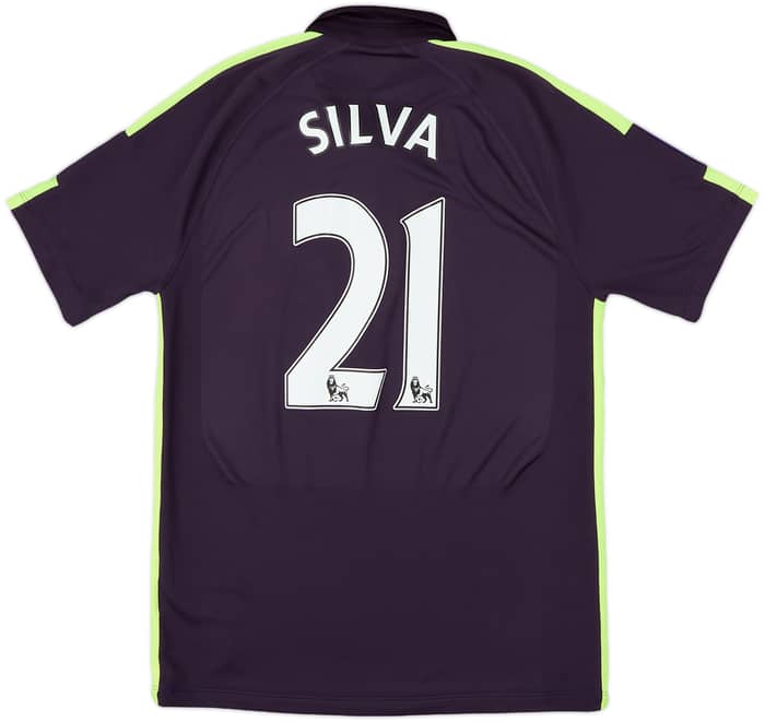 2014-15 Manchester City Third Shirt Silva #21 - 9/10 - (M)