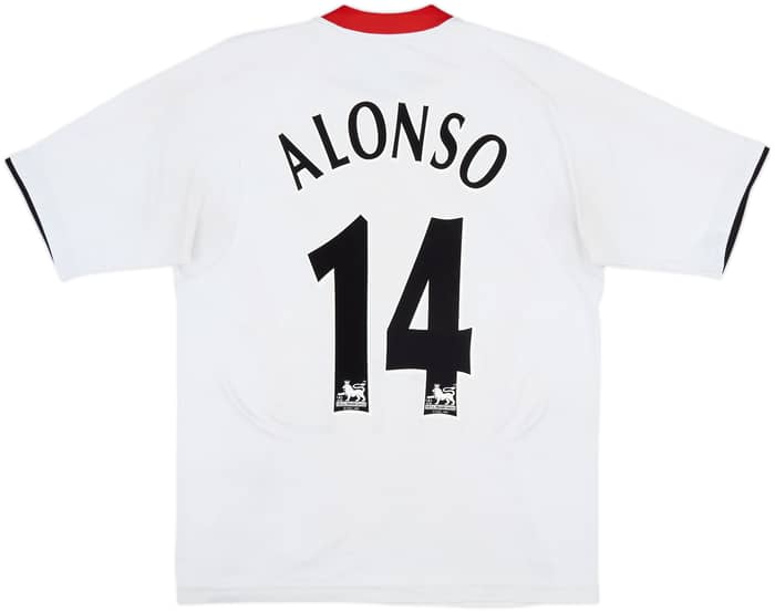 Camiseta de visitante del Liverpool 2005-06 Alonso #14 - 6/10 - (M)
