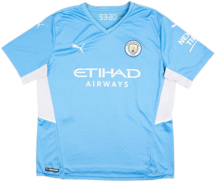 Camiseta de local del Manchester City 2021-22 De Bruyne #17 - 6/10 - (XL)