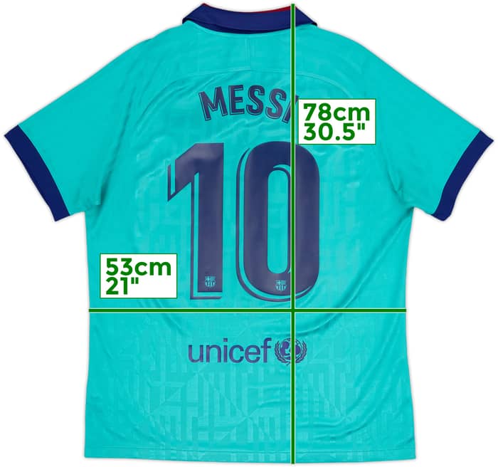 2019-20 Barcelona Third CL Shirt Messi #10 - 7/10 - (L)