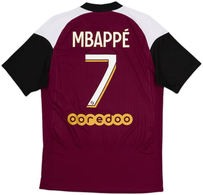 Camiseta de la tercera equipación del Paris Saint-Germain 2020-21 Mbappe #7 - 5/10 - (S)