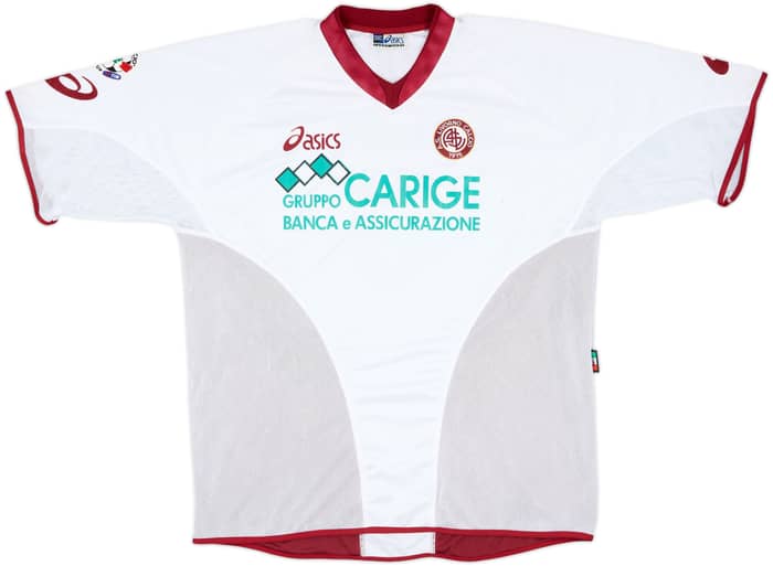 2004-05 Livorno Match Issue Coppa Italia Away Shirt A.Lucarelli #5