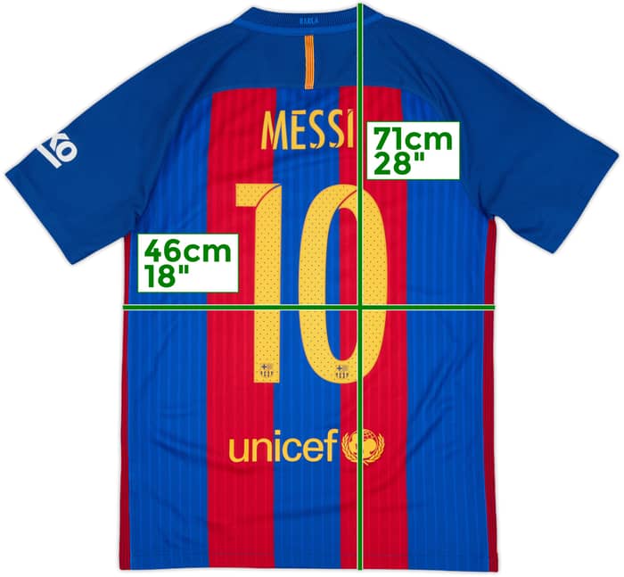 2016-17 Barcelona Camiseta de local Messi #10 - 8/10 - (S)