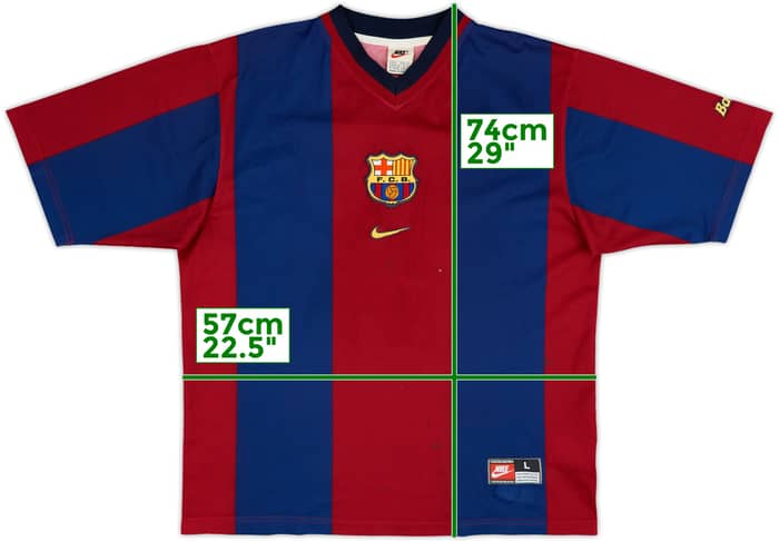 1998-00 Barcelona Basic Home Shirt - 5/10 - (L)