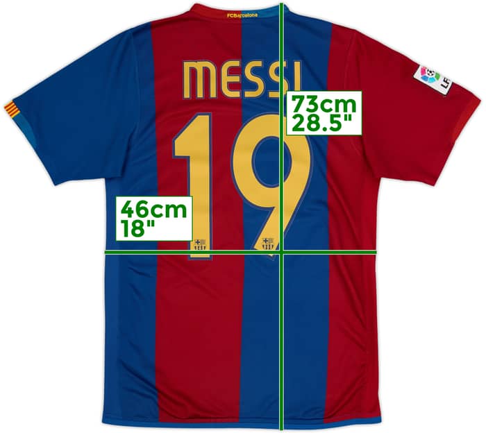 2006-07 Barcelona Home Shirt Messi #19 - 5/10 - (S)