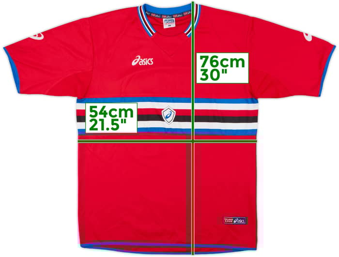 2003-04 Sampdoria Asics Training Shirt #10 - 8/10 - (L)