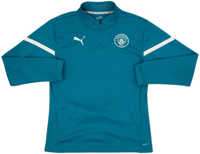 2021-22 Manchester City Puma 1/4 Zip Training Top - 5/10 - (M)