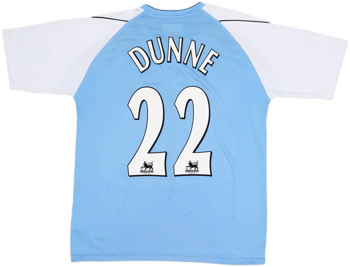 Camiseta de local del Manchester City 2006-07 Dunne #22 - 7/10 - (L)