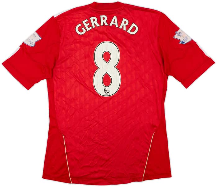 2010-12 Liverpool Home Shirt Gerrard #8 - 4/10 - (M)