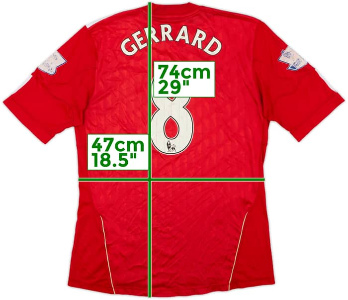2010-12 Liverpool Home Shirt Gerrard #8 - 4/10 - (M)
