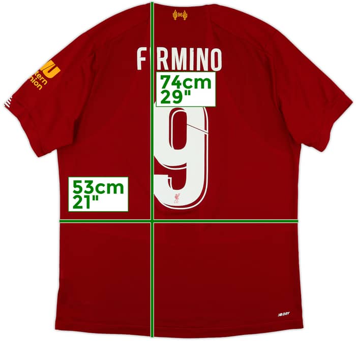 2019-20 Liverpool Home Shirt Firmino #9 - 6/10 - (L)