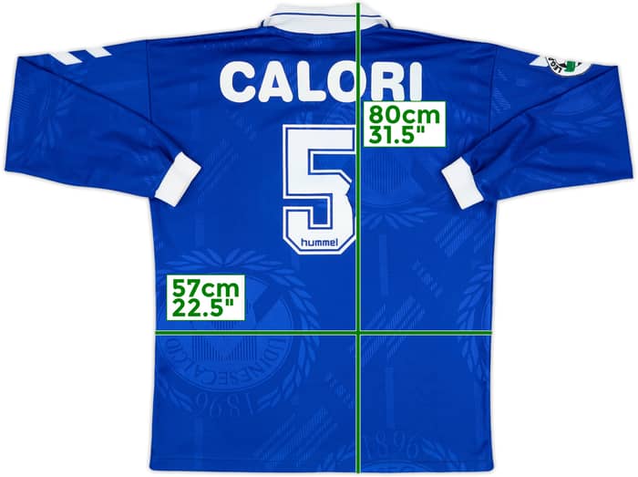1997-98 Udinese Match Issue Away L/S Shirt Calori #5