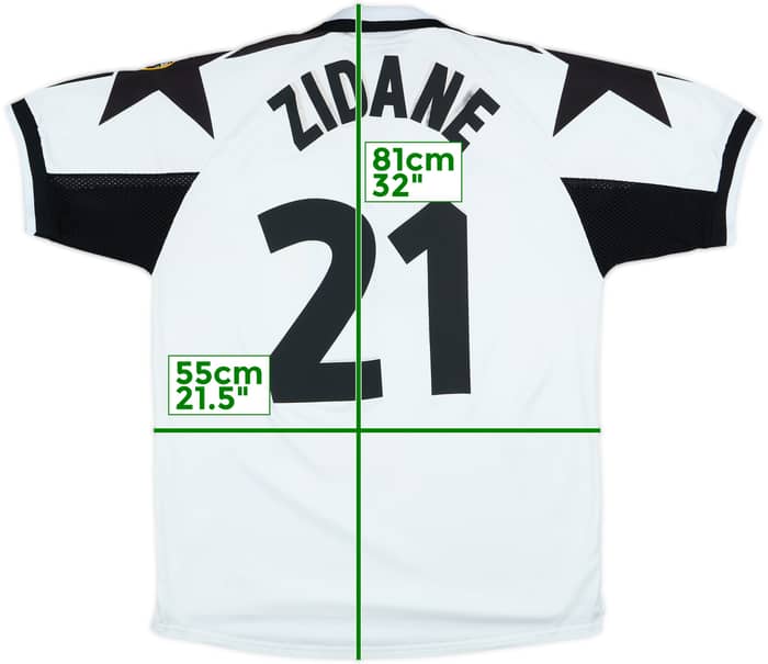1998-99 Juventus Away Shirt Zidane #21 - 5/10 - (L)