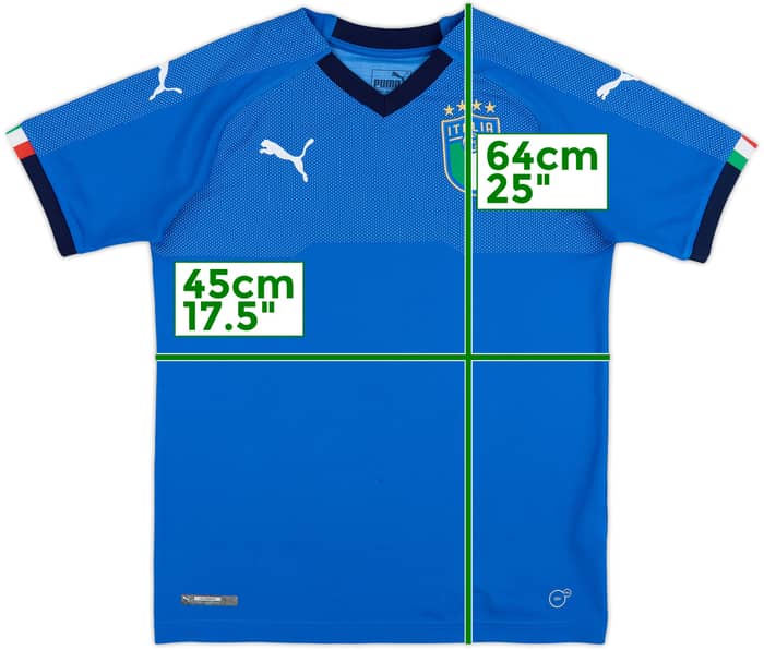 2018-19 Italy Home Shirt - 6/10 - (L.Boys)