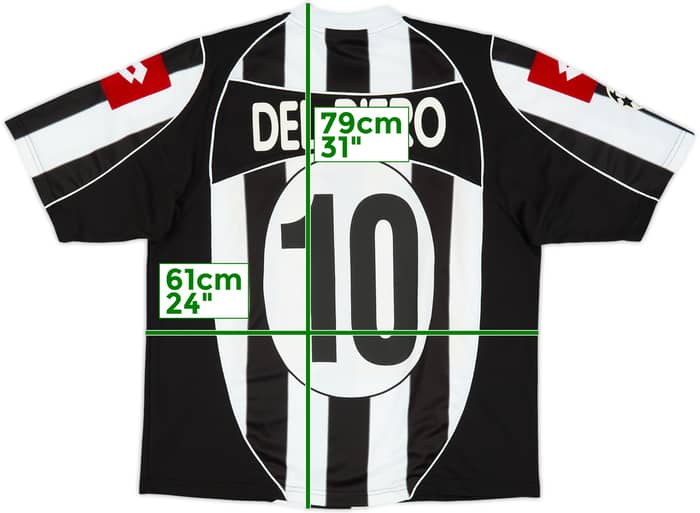 2002-03 Juventus Home Shirt Del Piero #10 - 8/10 - (L)