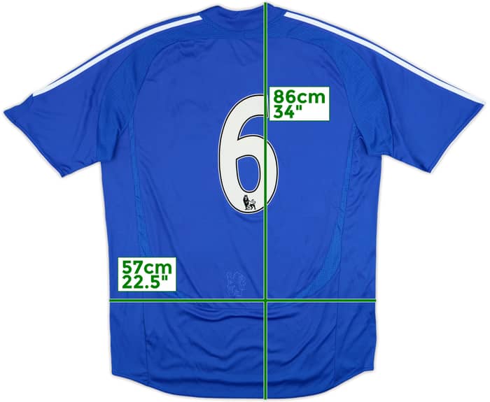 2006-08 Chelsea Home Shirt #6 - 8/10 - (XL)
