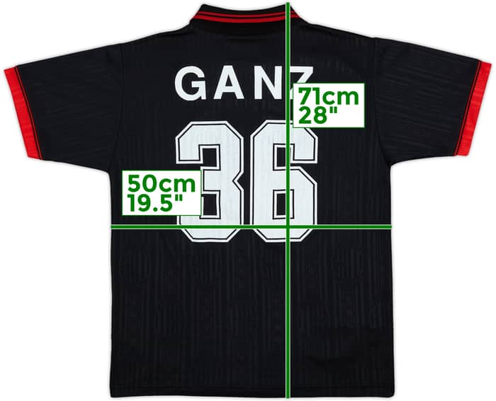 1997-98 AC Milan Third Shirt Ganz #36 - 7/10 - (M)