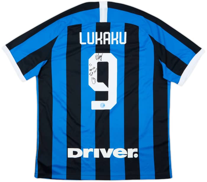 2019-20 Inter Milan Home Shirt Lukaku #9 - 8/10 - (XL)