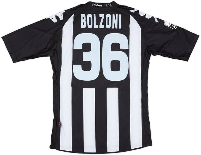 2010-11 AC Siena Match Issue Signed Home Shirt Bolzoni #36