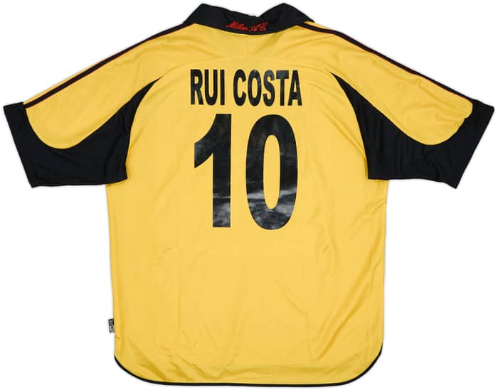 1999-00 AC Milan Centenary Fourth Shirt Rui Costa #10 - 9/10 - (XL)