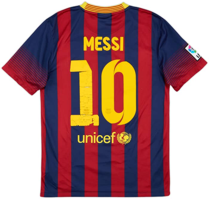 2013-14 Barcelona Home Shirt Messi #10 - 5/10 - (S)