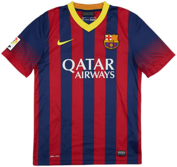 2013-14 Barcelona Home Shirt Messi #10 - 5/10 - (S)