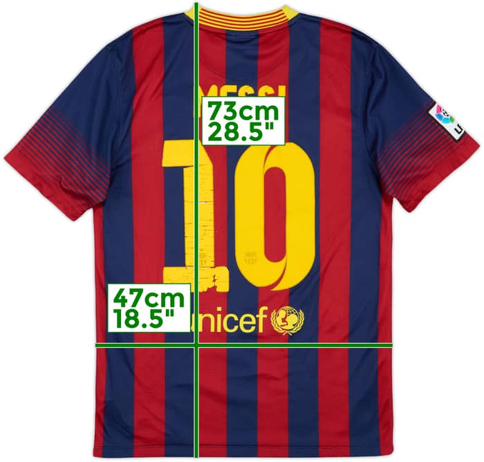 2013-14 Barcelona Home Shirt Messi #10 - 5/10 - (S)